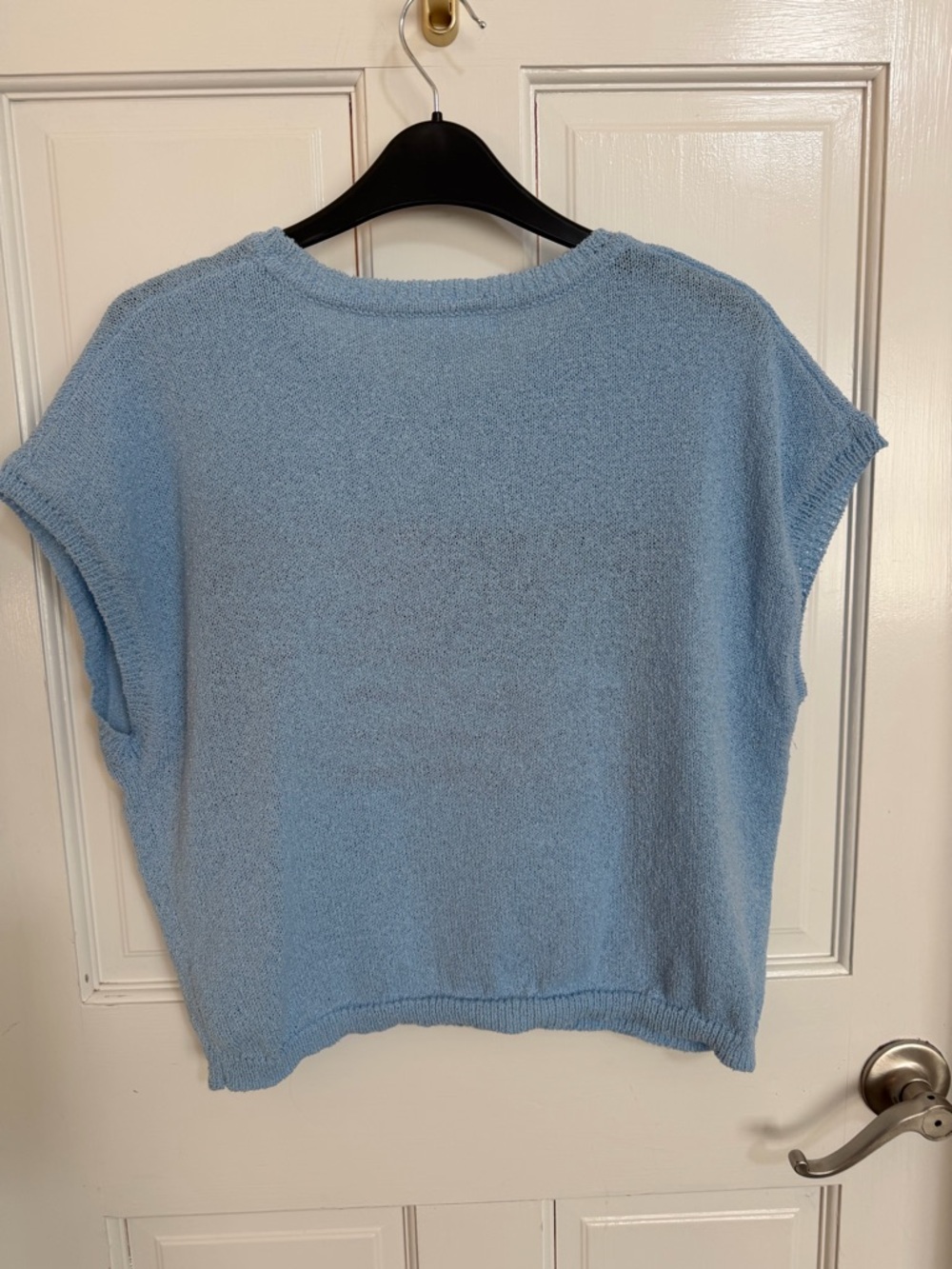 NWOT Altar’d State Viola Blue Flag Knit Sweater Vest Size M - Picture 4 of 4